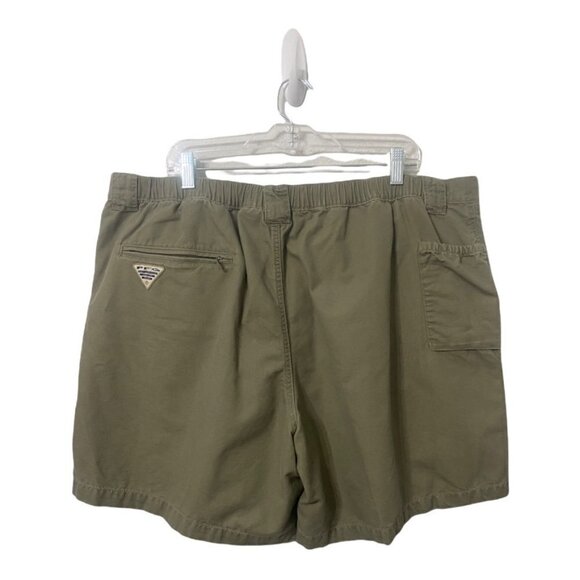 Columbia PFG Khaki Multi Pocket Cargo Shorts, Mens Size XXL - Picture 3 of 6